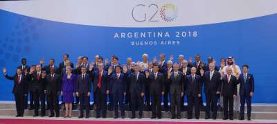 Участники саммита «двадцатки» в Аргентине. Фото Служба новостей ООН/ Н.Монтань