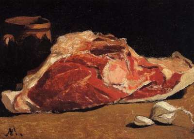 Клод Моне «Натюрморт с мясом» (1862)