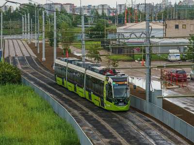 Санкт-Петербуржский трамвай «Чижик». Архивное фото A.Savin, WikiCommons