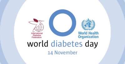 «Объединимся в борьбе с диабетом» - синий круг стал символом Дня