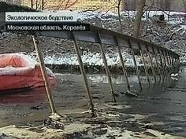 Последствия разлива мазута в Королеве ликвидируют к концу февраля. Фото: Вести.Ru