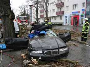 Последствия урагана &quot;Эмма&quot; в Австрии. Фото AFP