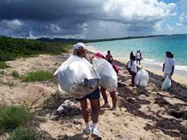С морских берегов собрали почти 3 тысячи тонн мусора. Фото с сайта Ocean Conservancy