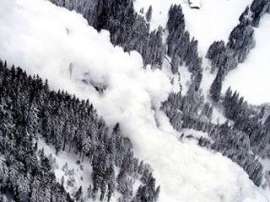 Австрийский Имст накрыла снежная лавина. Фото: NEWSru.com