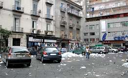 Акция протеста против открытия свалки прошли в Неаполе. Фото: РИА Новости