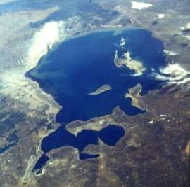 Аральское море. Фото со спутника