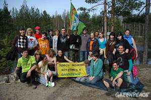 Более 3 гектаров леса восстановили участники лагеря Гринпис в Ленинградской области. Фото: Greenpeace