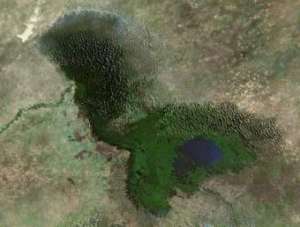 Спутниковая фотография озера Чад c сайта maps.google.com