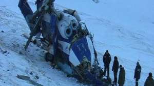 Вертолет Ми-8, разбившийгося на Алтае 9 января. Фото: РИА Новости