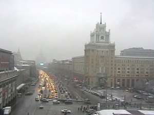 Москву накрыло снегом. Фото: Вести.Ru