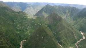 Вид с воздуха на Мачу-Пикчу в Перу после наводнения. Фото: РИА Новости