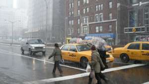 Сильный снегопад начался вновь обрушился на Нью-Йорк. Фото: РИА Новости
