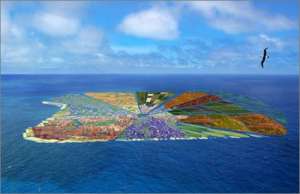 По оценке архитекторов, их остров может достигать площади 10 тысяч квадратных километров. Пожалуй, на постройку Recycled Island уйдёт не одно десятилетие. Иллюстрации Whim Architecture