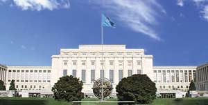 Дворец Наций, где размещается Отделение Организации Объединенных Наций в Женеве. Фото: http://www.iiaun.ru