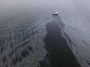 В водах Мексиканского залива собрано уже около 80 процентов нефти, попавшей туда в результате аварии на буровой платформе компании ВР. Фото: http://www.presstv.ir/