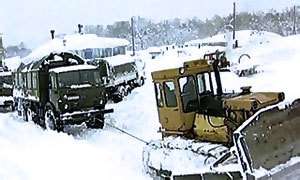 Федеральная трасса «Байкал» закрыта из-за снега. Фото: http://autonews.ru/
