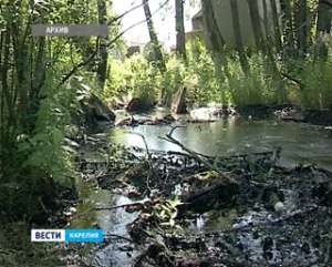Разлив нефтепродуктов в Кеми причинил ущерб экологии. Фото: Вести.Ru