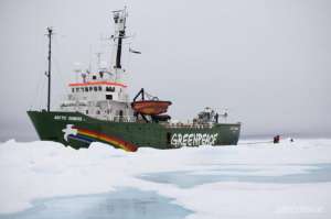 Ледокол Гринпис отправляется в арктический тур. Фото: Greenpeace