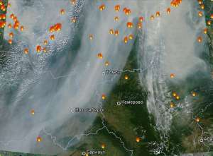 Лесные пожары и смог. Фото: http://biwork.ru/