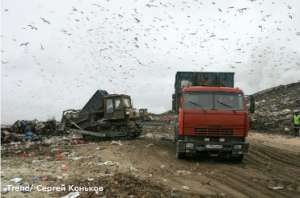Россия, Санкт-Петербург. Городская свалка бытовых отходов на Волхонском шоссе. Фото: http://www.dp.ru