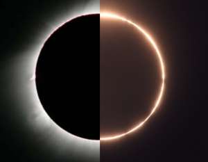 Гибридное солнечное затмение. Фото: http://astronet.ru
