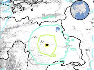 Землетрясение магнитудой 7,2 балла произошло в Таджикистане в понедельник, 7 декабря. Фото: U.S. Geological Survey